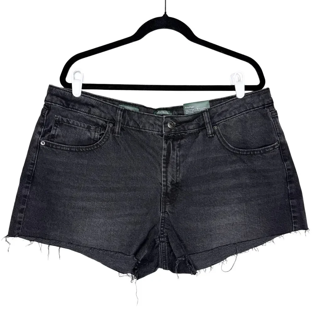 Wild Fable Low Rise Cutoff Denim Shorts Size 16 Y2K Grunge Streetwear Alt Edgy